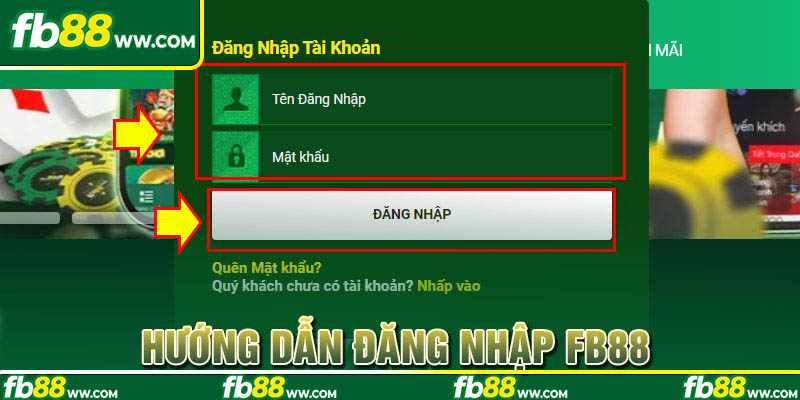 Hướng dẫn thành viên đăng nhập FB88 